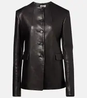 [Khaite] Khaite Jameson leather jacket AU 8 black