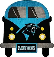 NFL Carolina Panthers Unisex Carolina Panthers Team Bus Sign, Team Color, 12 inch