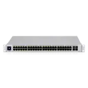 UBIQUITI UniFi 48 port Managed Gigabit Layer2 & Layer3 switch - 48x Gigabit Ethernet Ports w/ 32x 802.3at POE+, 4x SFP Port Touch Display 210W