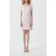 BLAIR SATIN MINI DRESS - BLUSH PINK