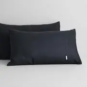 Sheridan Abbotson Linen Pillowcase Pair in Carbon/Grey @Sheridan Rewards