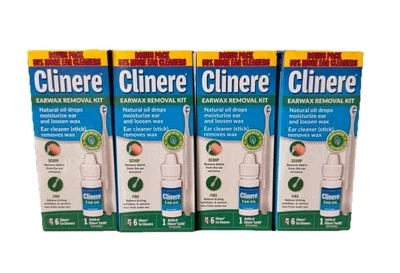 4 Pack New Clinere Ear Wax Cleaning Removal Kit