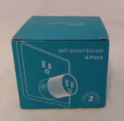WiFi Smart Socket 4 Pack Smart Plug Compatible Alexa Google Assist- New
