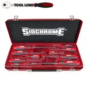 Sidchrome 10 Piece Ergonomic Screwdriver Set with Phillips & Slotted SCMT29102