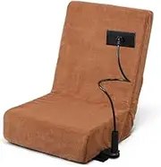 Iris Ohyama SSFC-1 Floor Chair with Smartphone Stand, Tablet, Magazine, Arm Stand, Brown