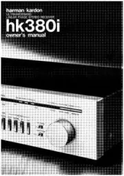 Harman Kardon HK380I Receiver Owners Manual