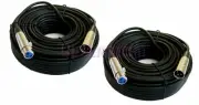 2 50FT XLR 3Pin Male to Female Mic Microphone Audio Shielded Balanced Cord Cable