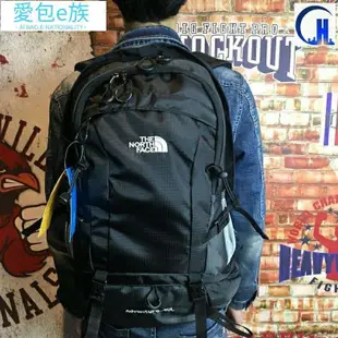 北面後背包ThenorthFace北面後背包 大容量登山包40L 滑板背包防潑水後背包 學生筆電夾層書包實拍-愛包e族