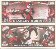 Harley Quinn The Jokers Girlfriend Comic Book Million Dollar Bills x 2 Batman