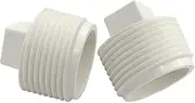 YSIL 2 Pack 4" Sewer Cleanout Cap NPT Cleanout Plug Male Adapter Male Threaded Pipe End Cap for Drain Pipe