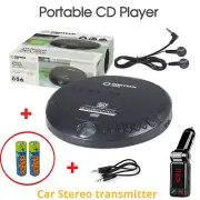 CD Player Portable Earphones Music Player Walkman Bluetooth Trans Disc Anti Skip