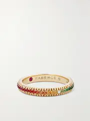 [Fabergé] Fabergé - Colours Of Love 18-karat Gold Multi-stone Ring - Red - 49 49 Red
