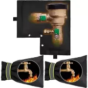 Backflow Preventer & Outdoor Faucet Covers - 3 Pcs Winter Pipe Insulation Spr...