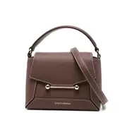 [Strathberry] Strathberry Nano Mosaic Leather Bar-detail Tote Bag ONE SIZE BROWN