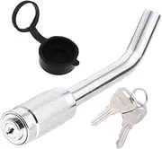 SOLUSTRE Trailer Hitch Pin Push to Lock Mechanism Theft Hitch Lock for Car Trailer Hook