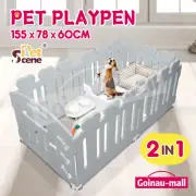 Dog Playpen Crate Pet Pen Cat Enclosure Whelping Box Play Puppy Exercise Cage