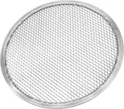 Alipis Pizza Pan with Holes - 17 Inches Stainless Steel Mesh Pizza Baking Screen - Round Pizza Tray Pizza Crisper Tray - Bakeware for Oven Home Restaurant Silver