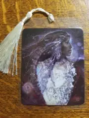 WHITE SHELL WOMAN GODDESS Bookmark Oracle Card BOULET Art Deck Tarot NATIVE AMER