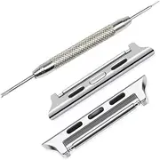 [Vintage Time Watches] 24mm Watch Adapter Connector kit for 42 / 44mm Apple Smart Watch | + Tool and Pins