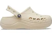 Crocs Women's Baya Platform Clog Sandals - Winter White - US 11