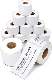 Aegis Adhesives - Compatible Direct Thermal Labels Replacement for DYMO 30323 (2-1/8" X 4") Shipping & Postage - Use with Labelwriter 450, 450 Turbo, 4XL Printers (12 Rolls)