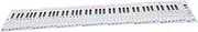 HAMPPLIES Hand Rolled Key Piano Practice Paper Portable Piano Keyboard Guide for Beginners Lightweight Simulation Chart for Finger Training Teaching Reference Durable Safe