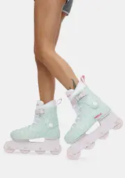 [Impala Rollerskates] Mint Flower Power Inline Skates
