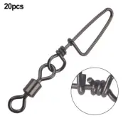 Gray Fishing Connector Swivels Perfect for Soft Bait Hard Bait and Sequins