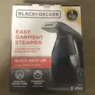 Black & Decker Easy Garment Steamer Powerful Quick Heat Up Easy Fill Water Navy