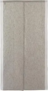 SunnyDayFabric Doorway Curtain (W33.5'xH66.9') Tapestry noren Slabline (Beige) Room Divider