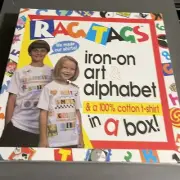 RAG TAGS-IRON ON ART & ALPHABET IN A BOX!