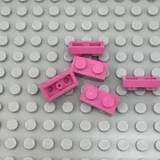 LEGO Plate - Dark Pink - 1 x 2 - QTY x5