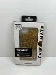 Case-Mate iPhone 8/7/6s/6 Twinkle Case - Gold Glitter Anti microbial Hard Case
