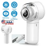 New Electric Fabric Shaver with 3 Speeds & Digital Display for Lint Removal