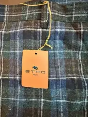 Etro Milano Checkered Dress Pants 1P408/1097 Size 56/38US Retail $340 32” Inseam