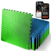 SQUATZ 25pcs Water Resistant Lightweight Puzzle Mat, EVA Foam Interlocking Tiles
