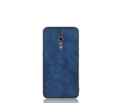 2PCS For Oppo Reno Z Shockproof Sewing Cow Pattern Skin PC + PU + TPU Case