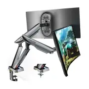 Dual Monitor Arm for 17-38" Monitors,Holds 35.2lbs,20 RGB Lighting Effects, H...
