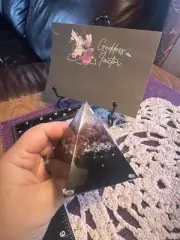 Small Orgonite W/Shungite Pyramid Black Tourmaline