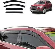 OAD4X4 Weathershields Compatible with Haval H6 2017-2021, Weather Shields Window Visors Wind Deflectors Sun Rain Guard 4PCS Set
