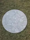 White Quartz Stone Coffee Table Top, Quartz Agate Stone Center Garden Interior