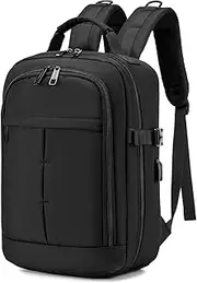 [SPAHER] Ryanair Cabin Bag Hand Luggage Backpack 15.6 Inch Laptop Backpack Hand Cabin Luggage Approved Expanded Travel Laptop Carry On Bag Holdall Shoulder Bag Rucksack Flight Bag with USB