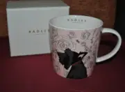 NEW Radley London Rosey Posey Mug Bone China Dog Scottish Terrier Pink Gold Box