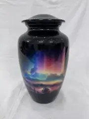 Northern Lights In Sunset Cremation Urns for Human Ashes Memorial 200 Lbs