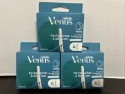 Gillette Venus Facial Hair & Skin Care Razor Refills Lot NEW