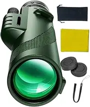 Monoculars for Adults High Powered | Handheld Portable Telescope - 80X Magnification Compact Lightweight for Bird Watching Stargazing & Astronomy Outdoor