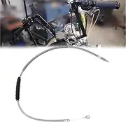 Vuzmode for Harley, Road King Electra Road Glide FLHR Moto 110CM 43.3" Braided Clutch Cable Motorbike Clutch Wire Replacement