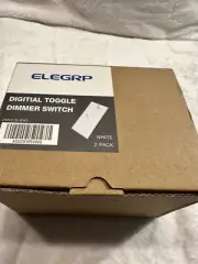 2 PK -ELEGRP DM101S-WH2 Toggle Dimmer Switch for Dimmable LED CFL & Incandescent