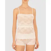 Natori Heavenly Sheer Lingerie Lace Camisole White