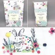 5pc Cynthia Rowley Easter Bunny 70" R Tablecloth 4 Napkin Set Butterfly Garden